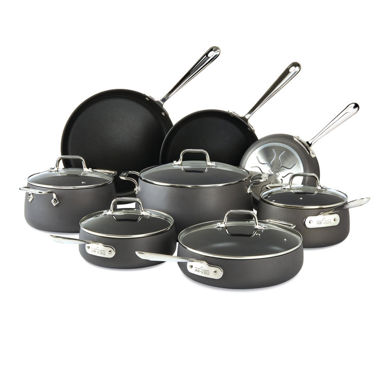 AllClad Ha1™ 13 Piece HardAnodized Aluminum Non Stick Cookware Set